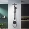 Kibi Circular Pressure Balanced 2-Function Shower Column with Rough In Valve - Matte Black KSC403MB - alternate 7